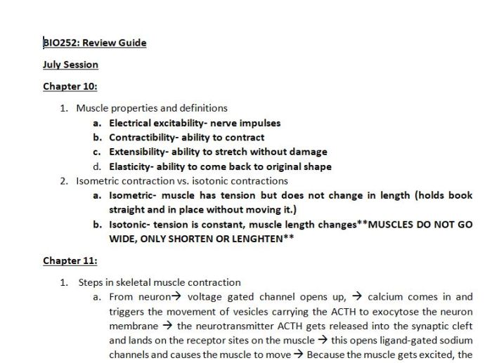 Bios 252 exam 1 chamberlain