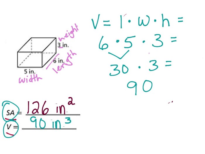 Surface area study guide answer key