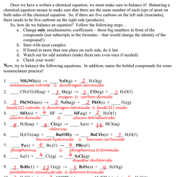 Balancing chemical equations gizmo answer key pdf